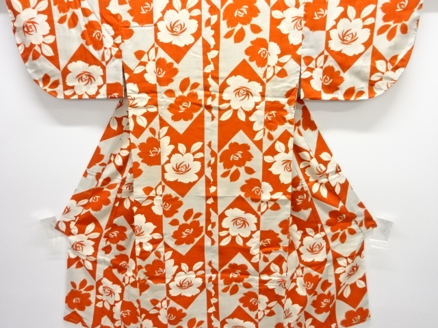 JAPANESE KIMONO / ANTIQUE KIMONO / FLOWER